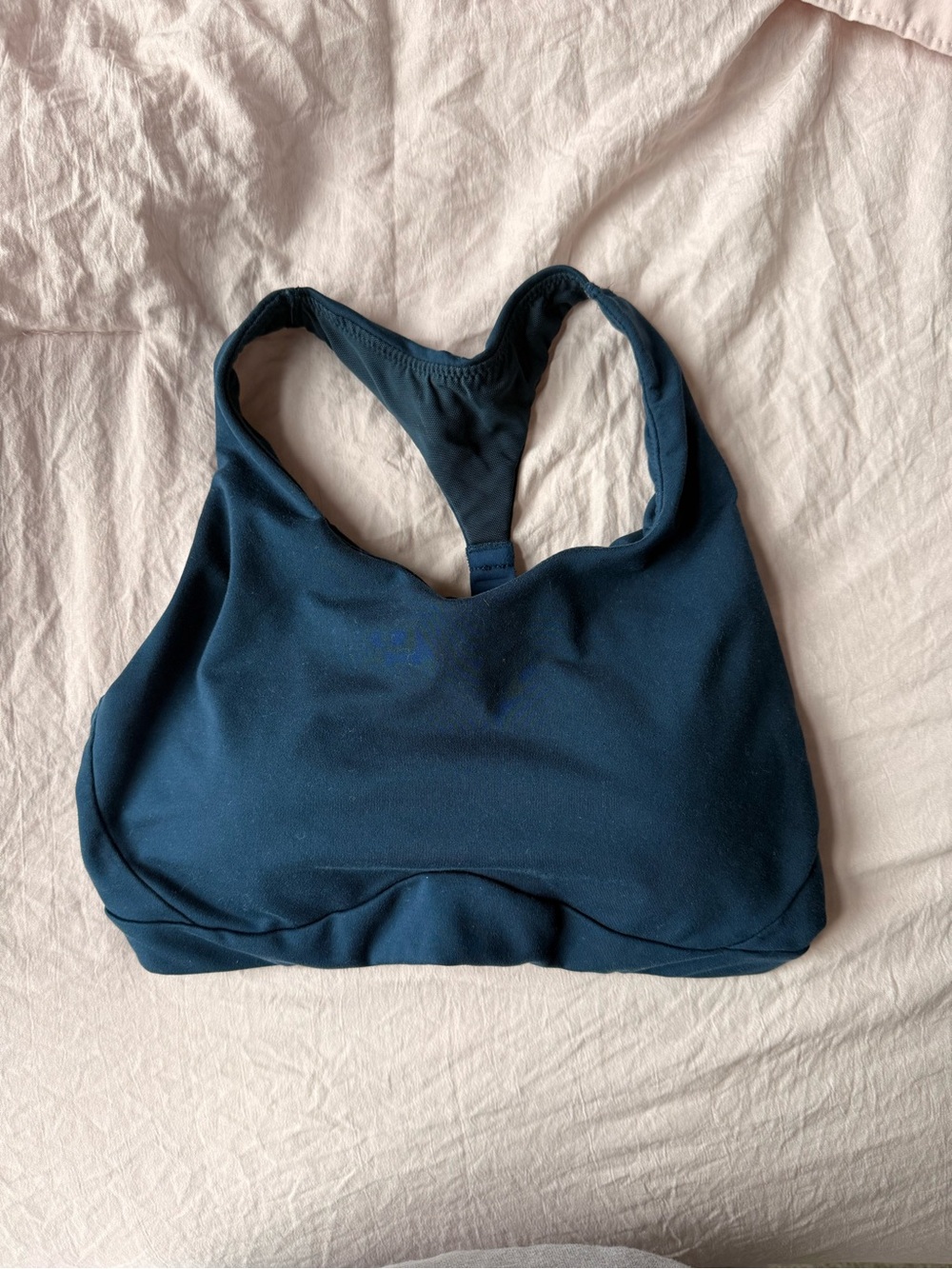 Athleta Deep Navy Racerback Sports Bra